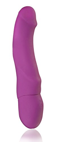 Deluxe Silikon Vibrator mit Klitorisstimulation aus Vollsilikon - 1