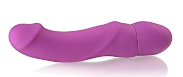 Deluxe Silikon Vibrator mit Klitorisstimulation aus Vollsilikon - 5