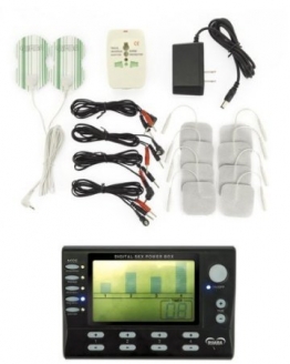 Elektro Reizstrom Gerät, Power box, Set, 4 KANAL mit LCD Display incl. vielem Zubehör - 1