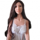 Hergestellt in der EU Premium PLATIN SILIKON Sexpuppe Indy mit Zähne Metallskelett 160cm 2 Öffnungen (Vagina, Anus) - 1