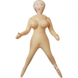 Lebensgrosse blonde Aufblaspuppe CalExotics, Hautfarbe - 1