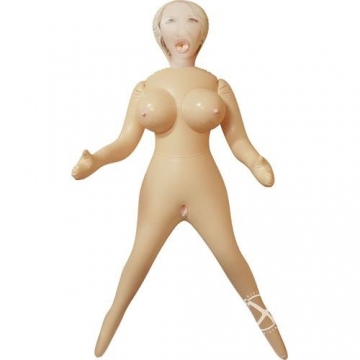 Lebensgrosse blonde Aufblaspuppe CalExotics, Hautfarbe - 1